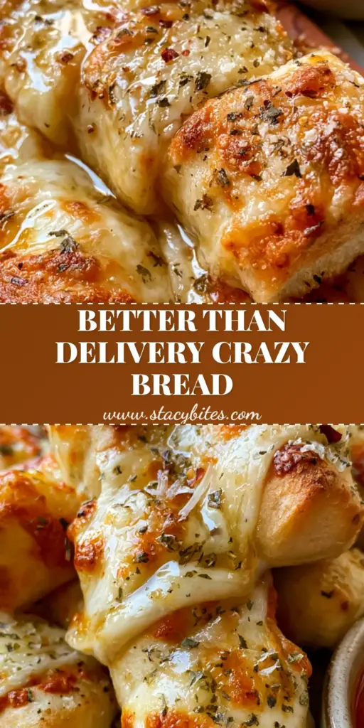 A vertical stack of homemade Little Caesars copycat breadsticks glistening with garlic butter and melted mozzarella.